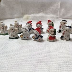 Vintage 1950s Commodore Ceramic Christmas Place Card